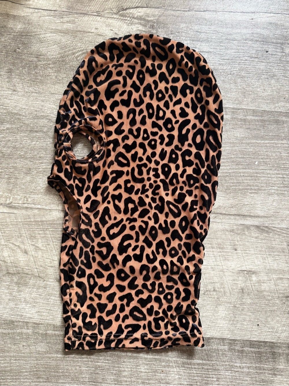 Fashion Brand Company Leopard Print Balaclava Face Mask - Brown & Black - Picture 2 of 6